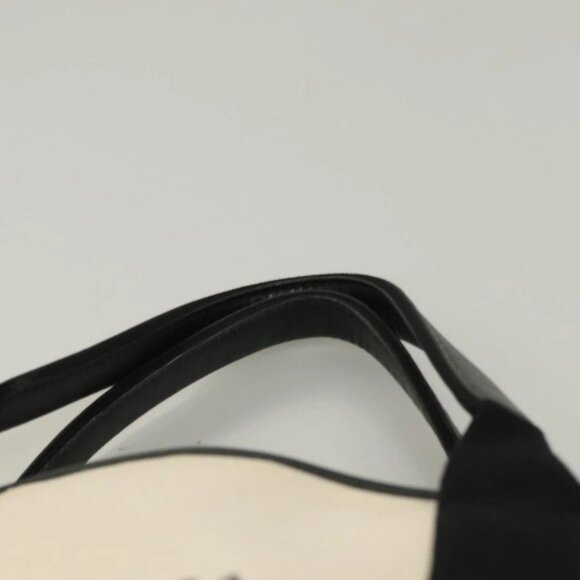 BALENCIAGA Navy Cabas S Hand Bag Canvas Black White 339933 Auth 129400 - Picture 9 of 16